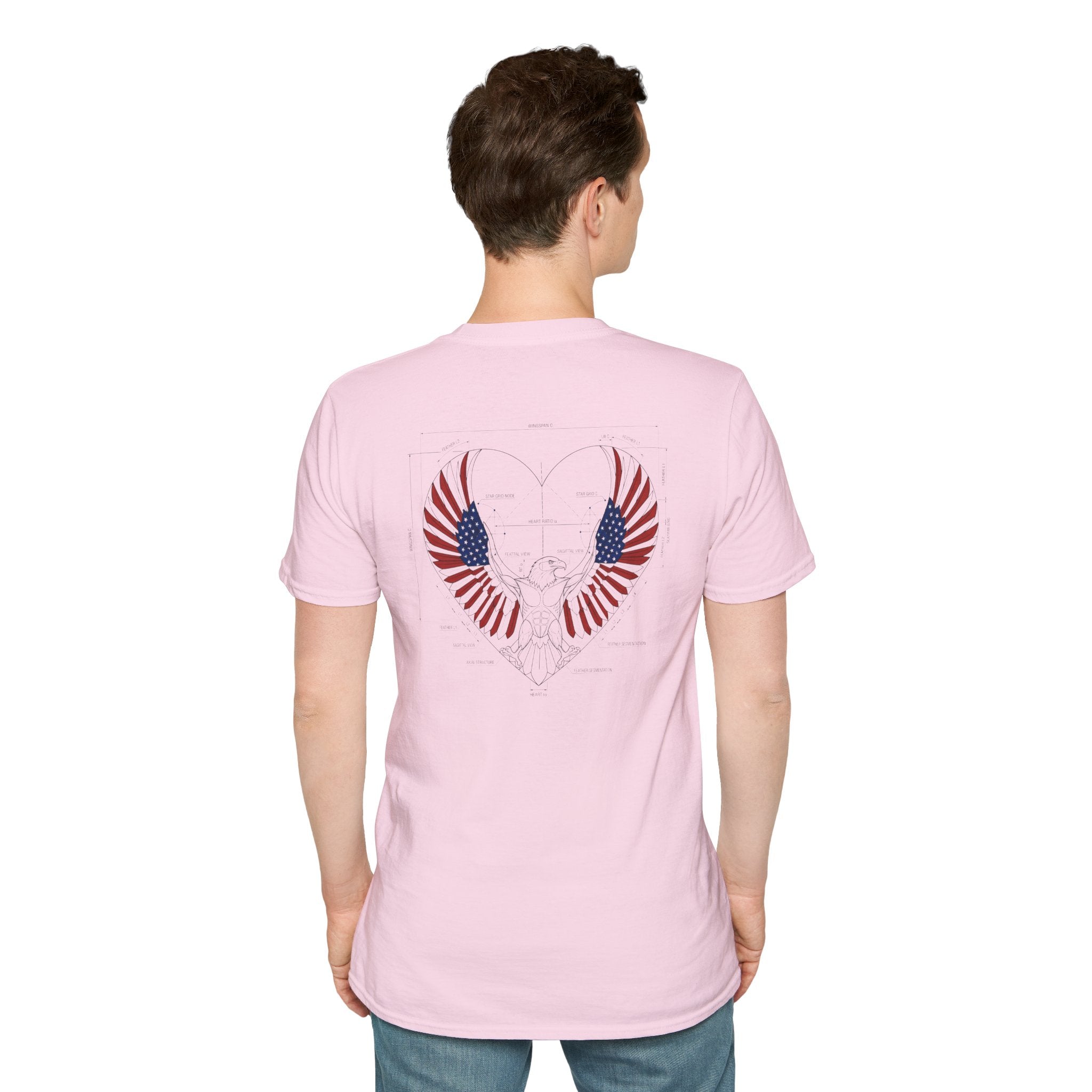 American Eagle blueprint style Tee