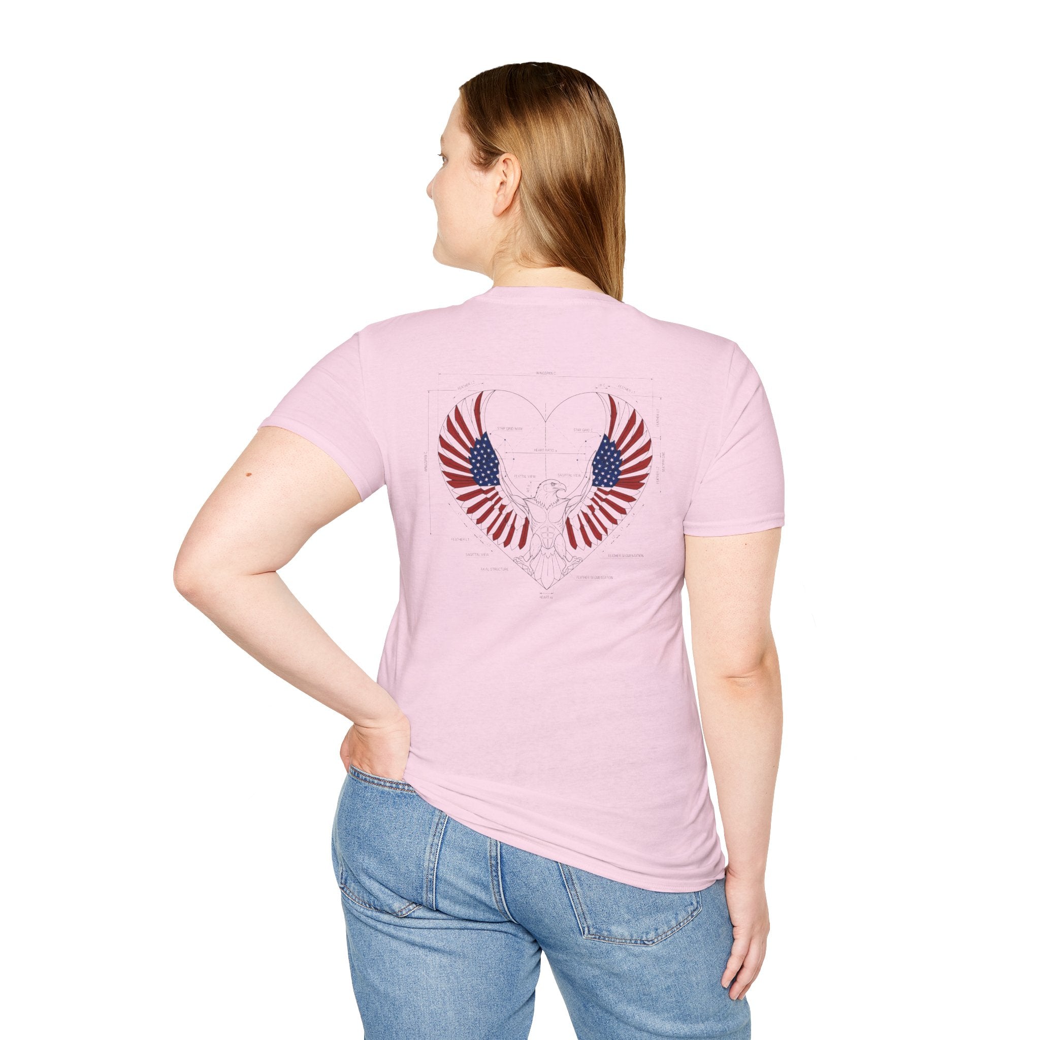 American Eagle blueprint style Tee