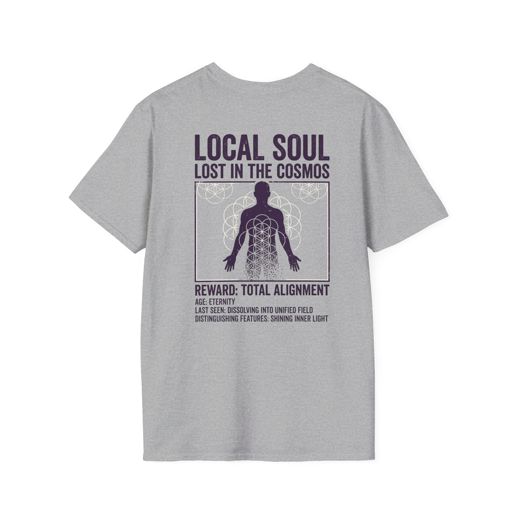 Lost Soul White Tee — Minimal Everyday T-Shirt (back print only)