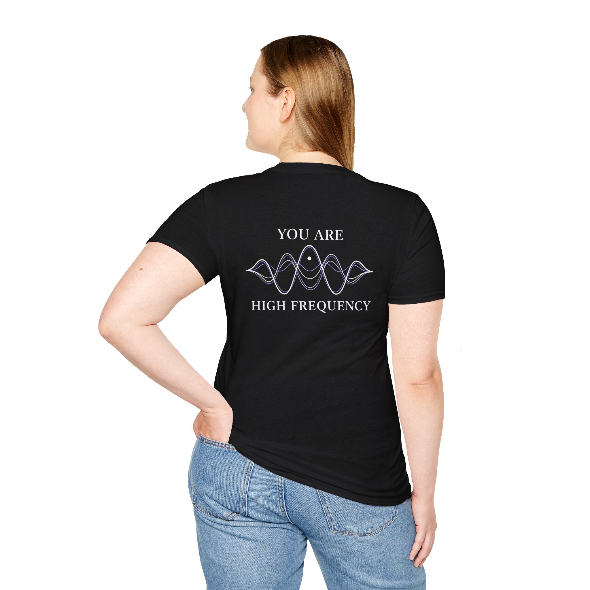 High Frequency Black T-Shirt- Back Only