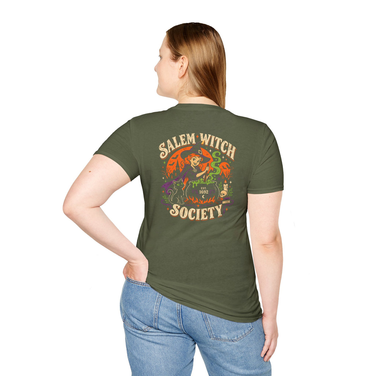 Halloween T-Shirt Vintage Salem Witch