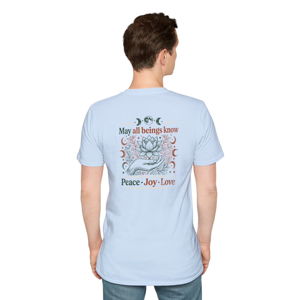 Peace Love Back Design T-shirt