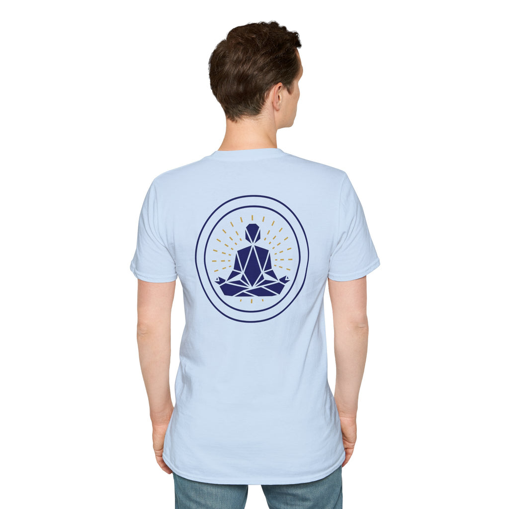Blue Meditating Yogi Back Only Design