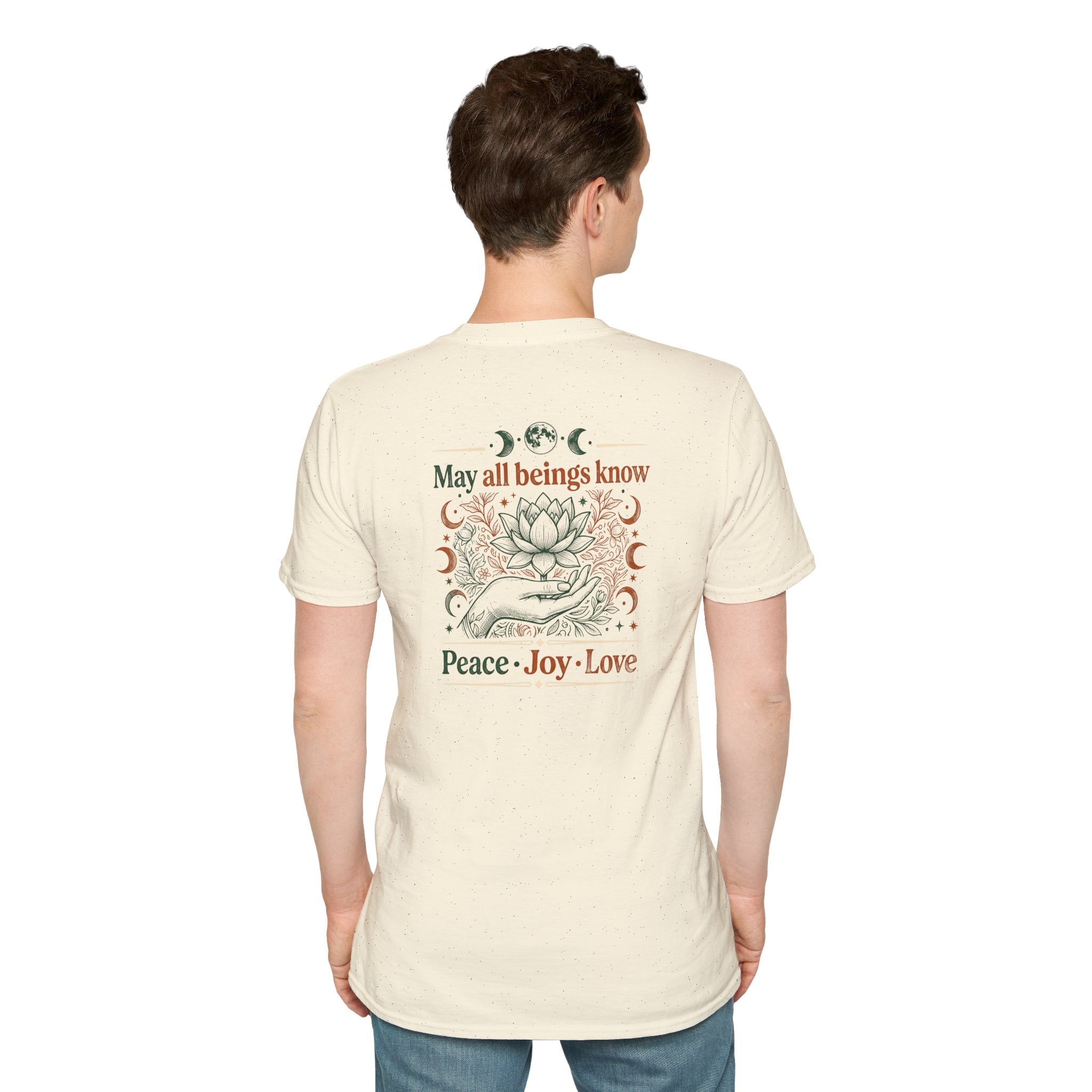 Peace Love Back Design T-shirt