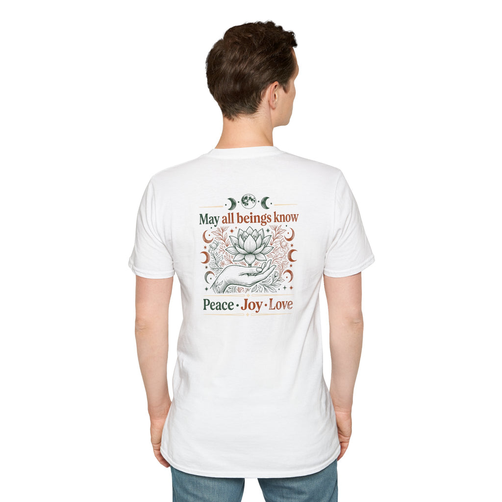 Peace Love Back Design T-shirt