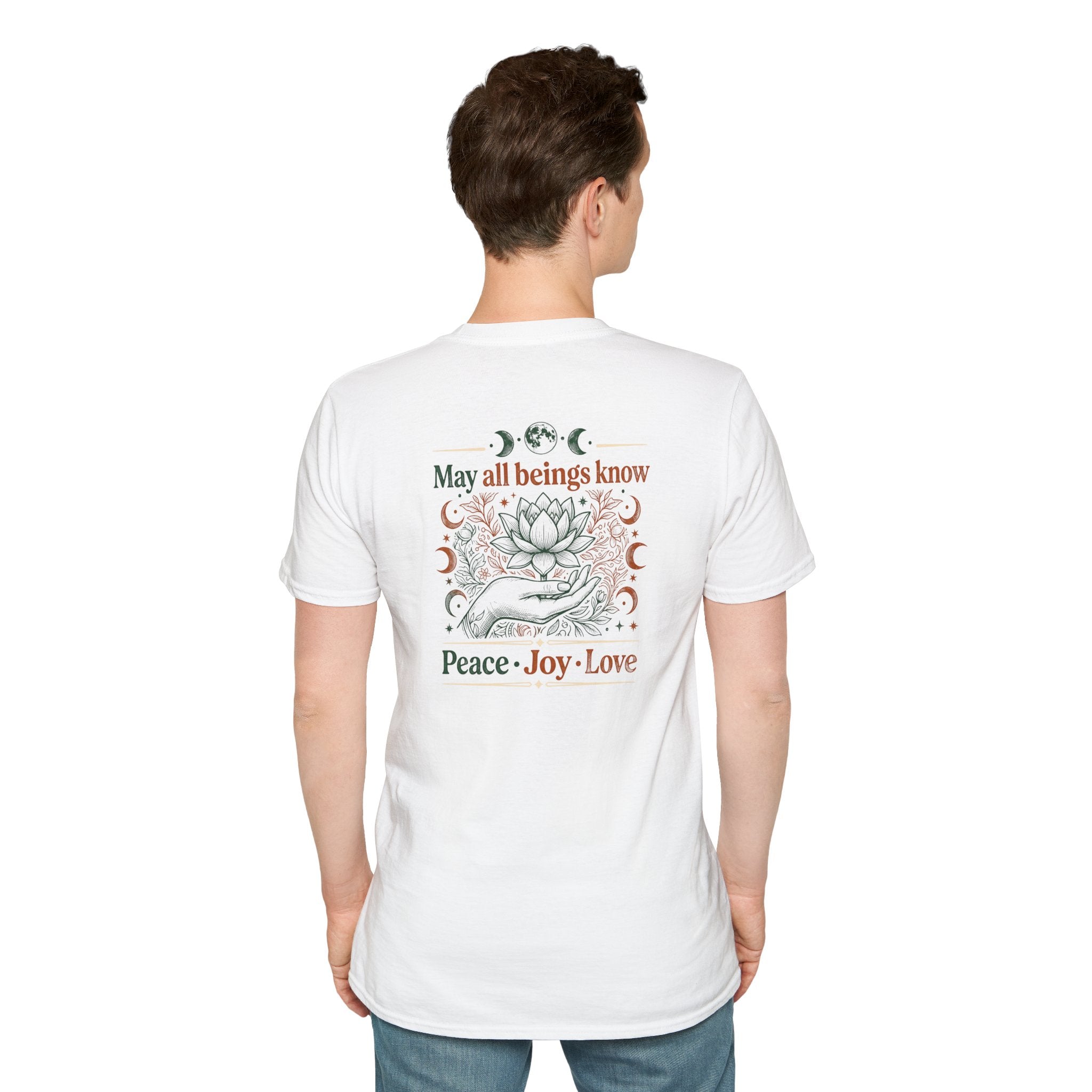 Peace Love Back Design T-shirt