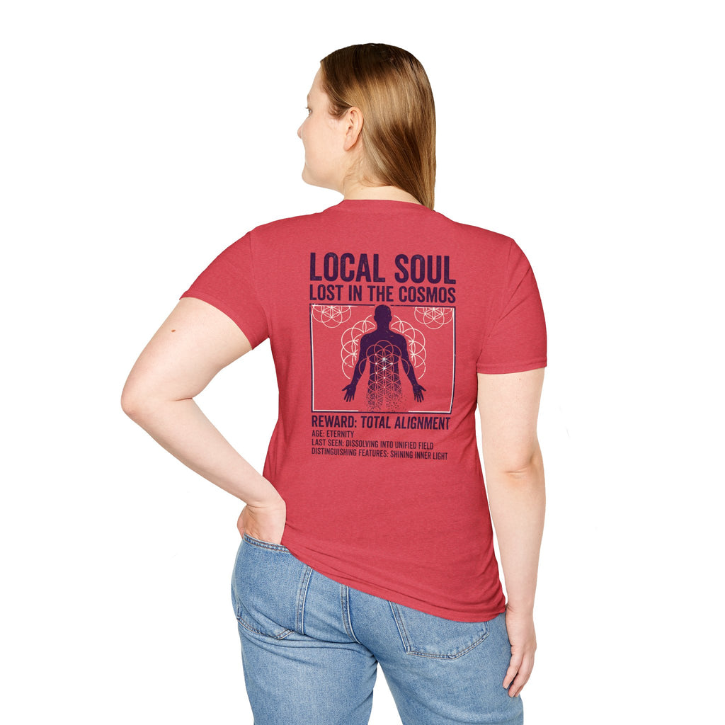Lost Soul White Tee — Minimal Everyday T-Shirt (back print only)