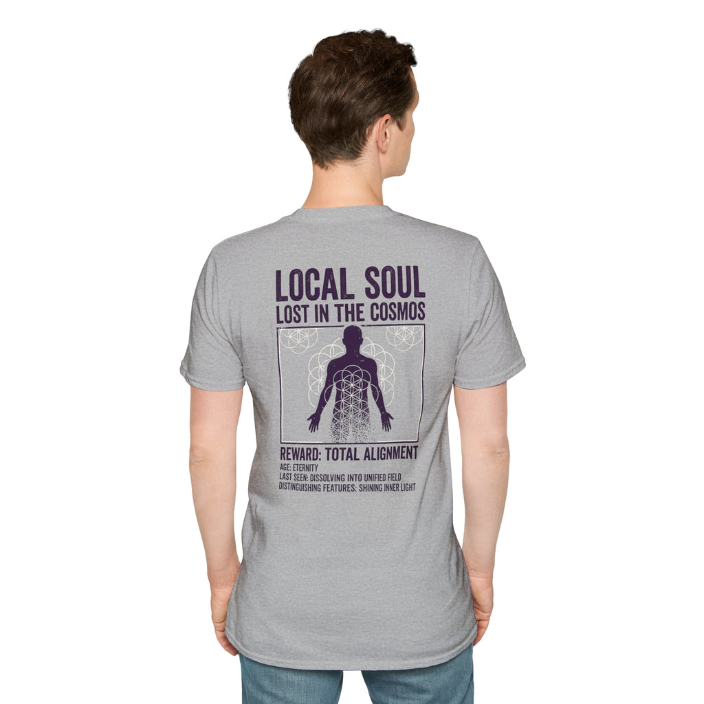 Lost Soul White Tee — Minimal Everyday T-Shirt (back print only)