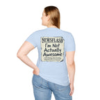 Not Awesome Humour T-shirt