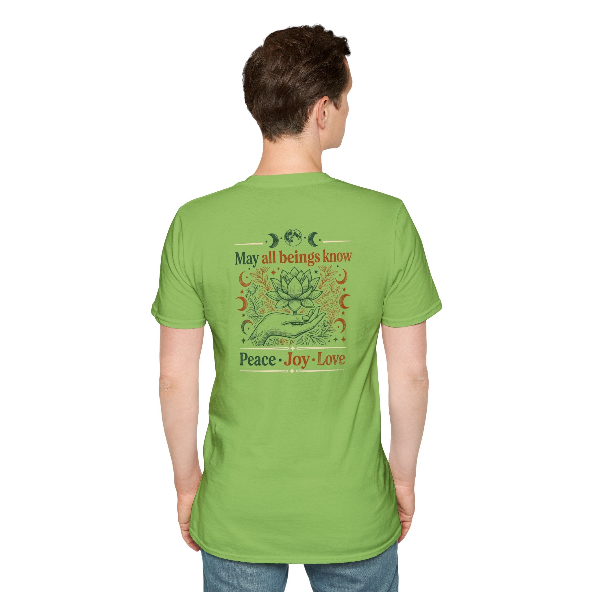 Peace Love Back Design T-shirt