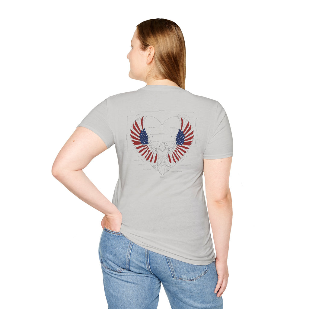 American Eagle blueprint style Tee