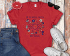 T-Shirt “It Is Well With My Soul” Floral Graphic Tee