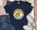 T-Shirt — Cosmic Search & Rescue “Still Finding Myself” Telescope Graphic