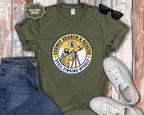 T-Shirt — Cosmic Search & Rescue “Still Finding Myself” Telescope Graphic