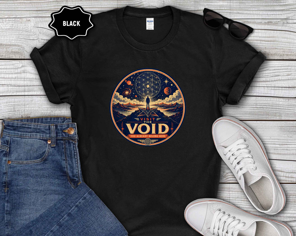 Visit the Void Graphic T-Shirt — Cosmic Adventure Stargazer Tee