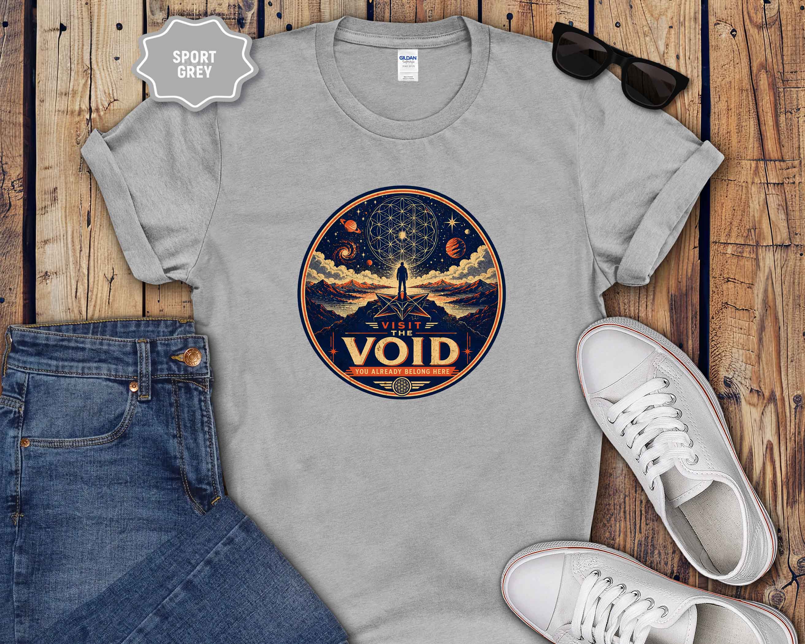 Visit the Void Graphic T-Shirt — Cosmic Adventure Stargazer Tee