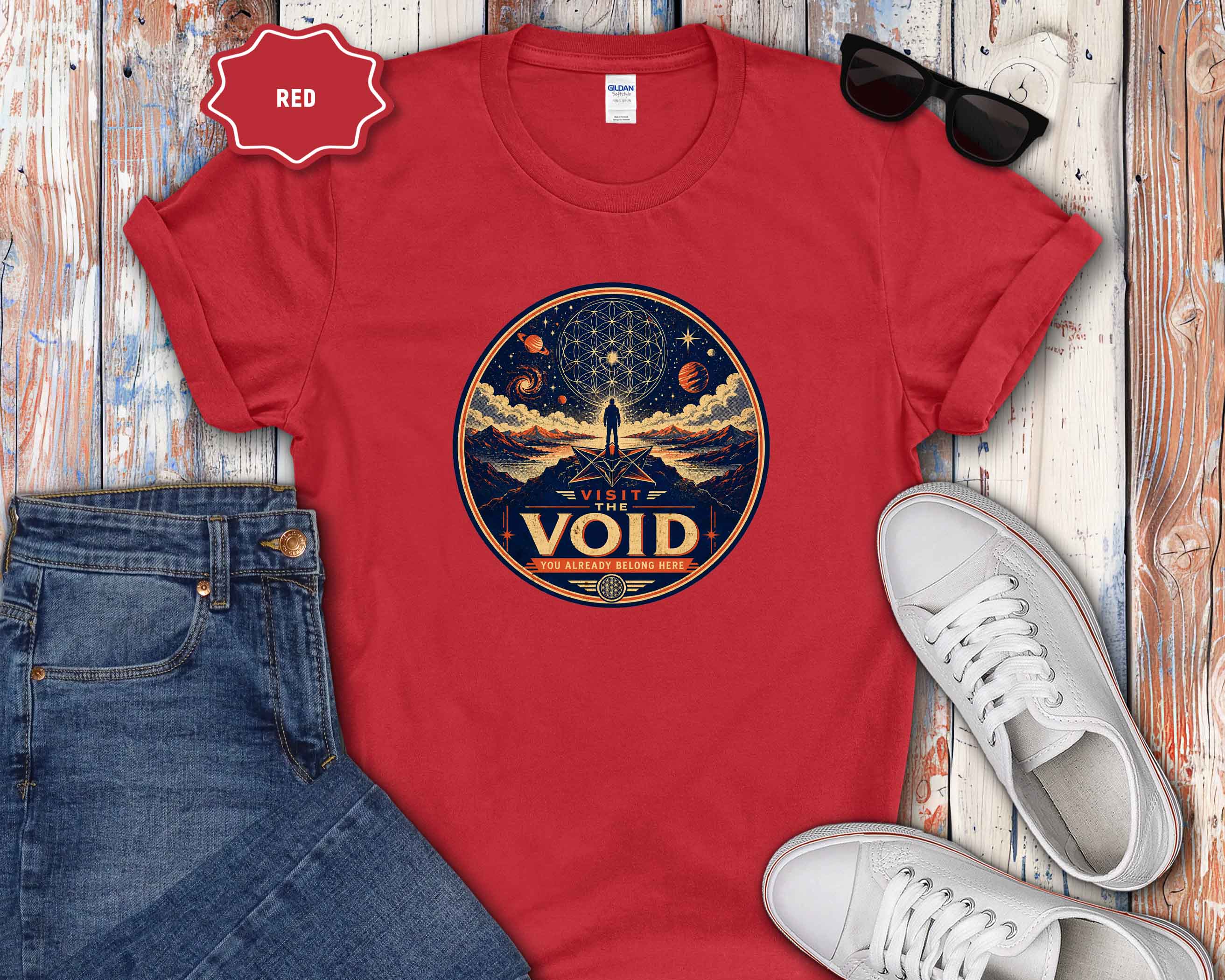 Visit the Void Graphic T-Shirt — Cosmic Adventure Stargazer Tee