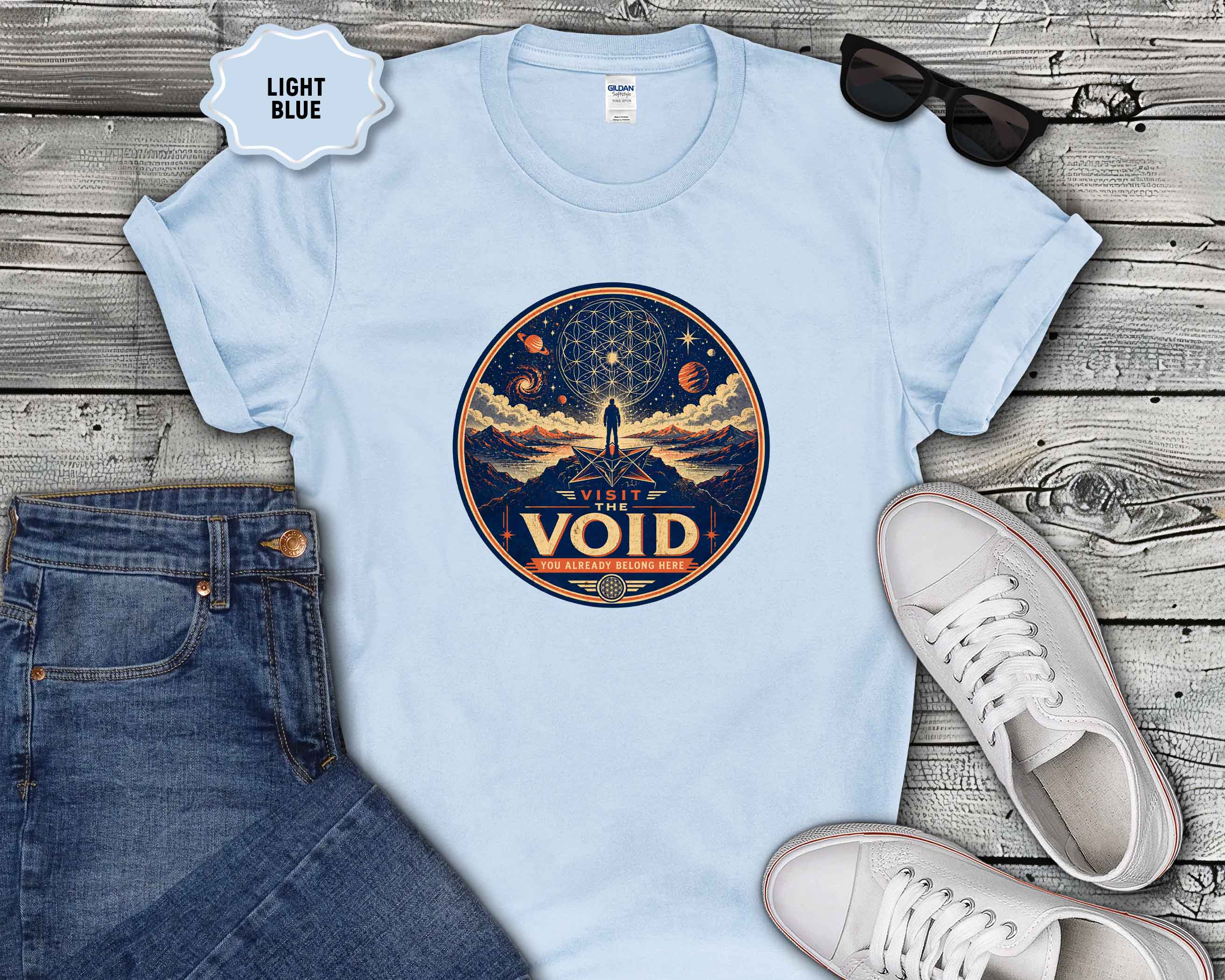 Visit the Void Graphic T-Shirt — Cosmic Adventure Stargazer Tee