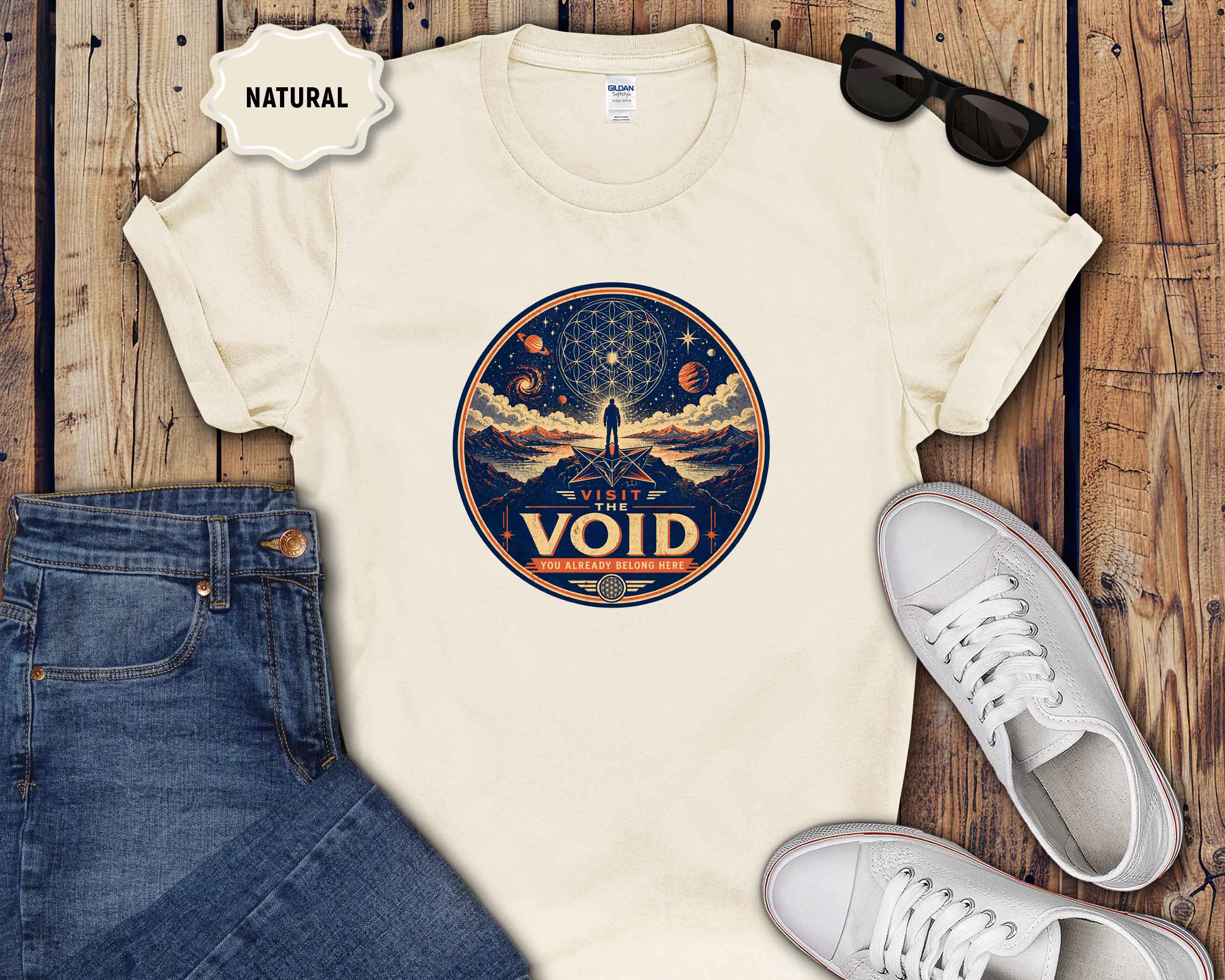 Visit the Void Graphic T-Shirt — Cosmic Adventure Stargazer Tee