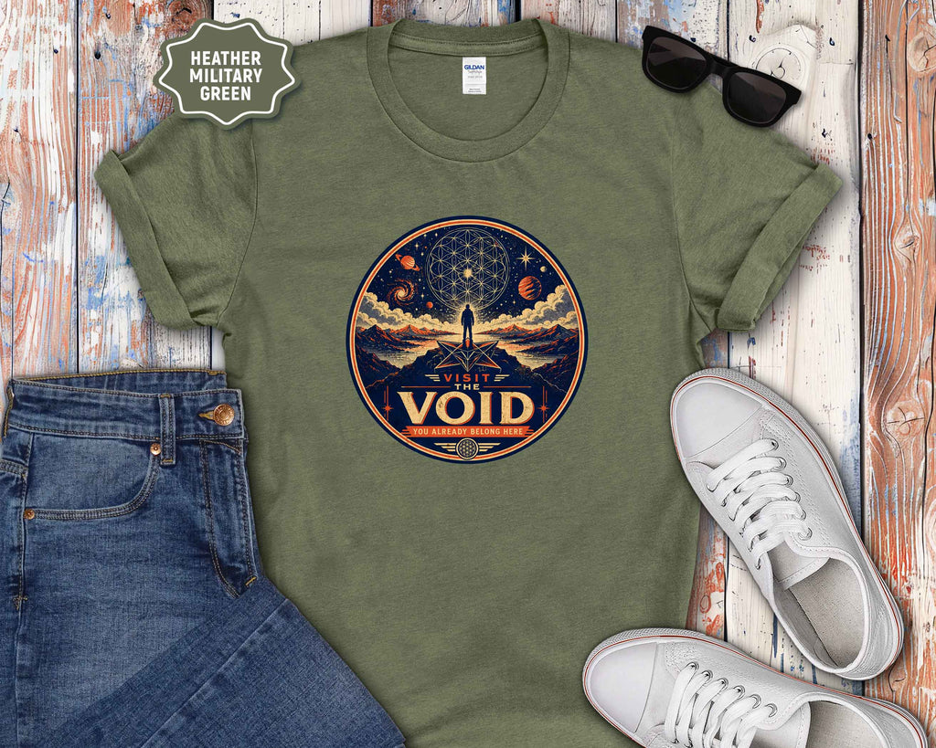 Visit the Void Graphic T-Shirt — Cosmic Adventure Stargazer Tee