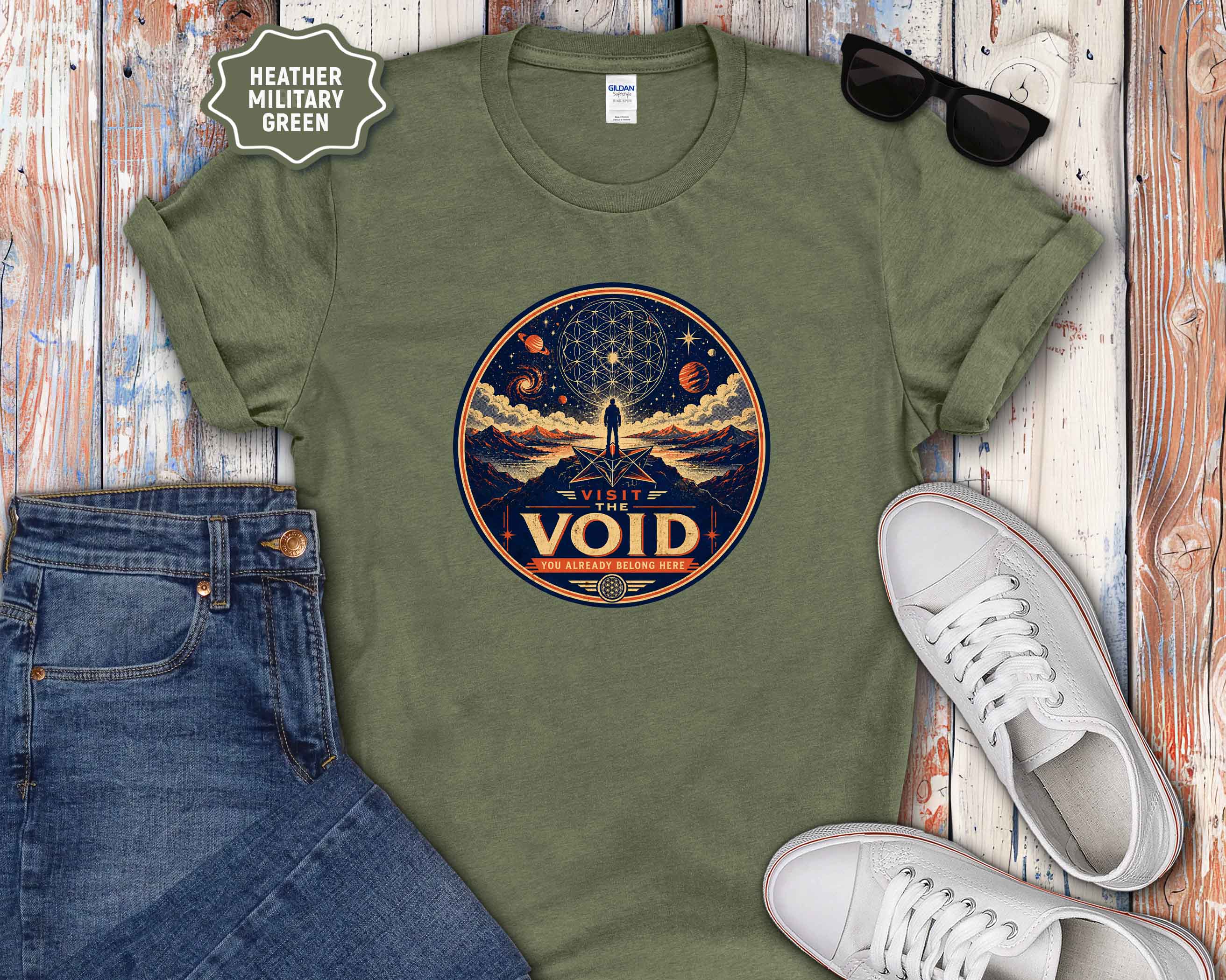 Visit the Void Graphic T-Shirt — Cosmic Adventure Stargazer Tee