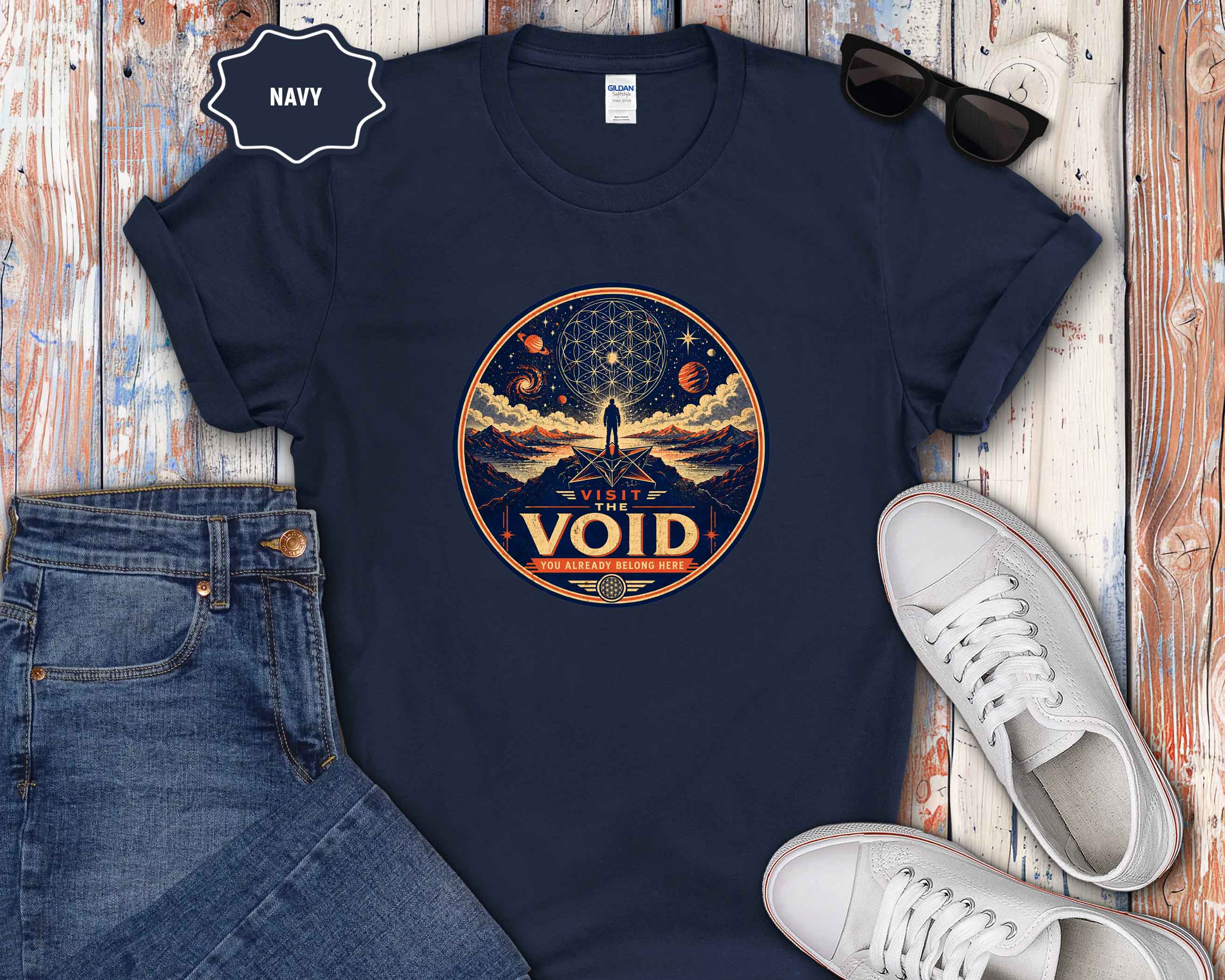 Visit the Void Graphic T-Shirt — Cosmic Adventure Stargazer Tee