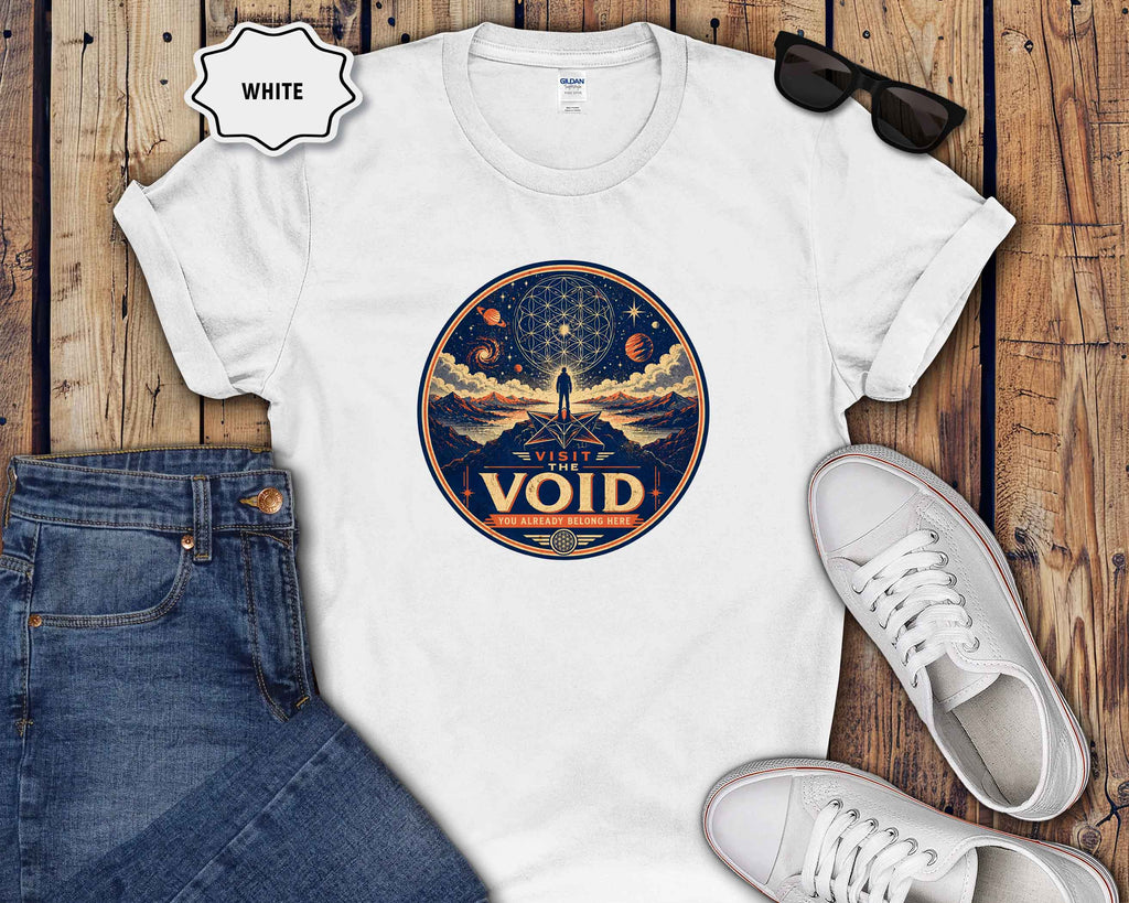 Visit the Void Graphic T-Shirt — Cosmic Adventure Stargazer Tee