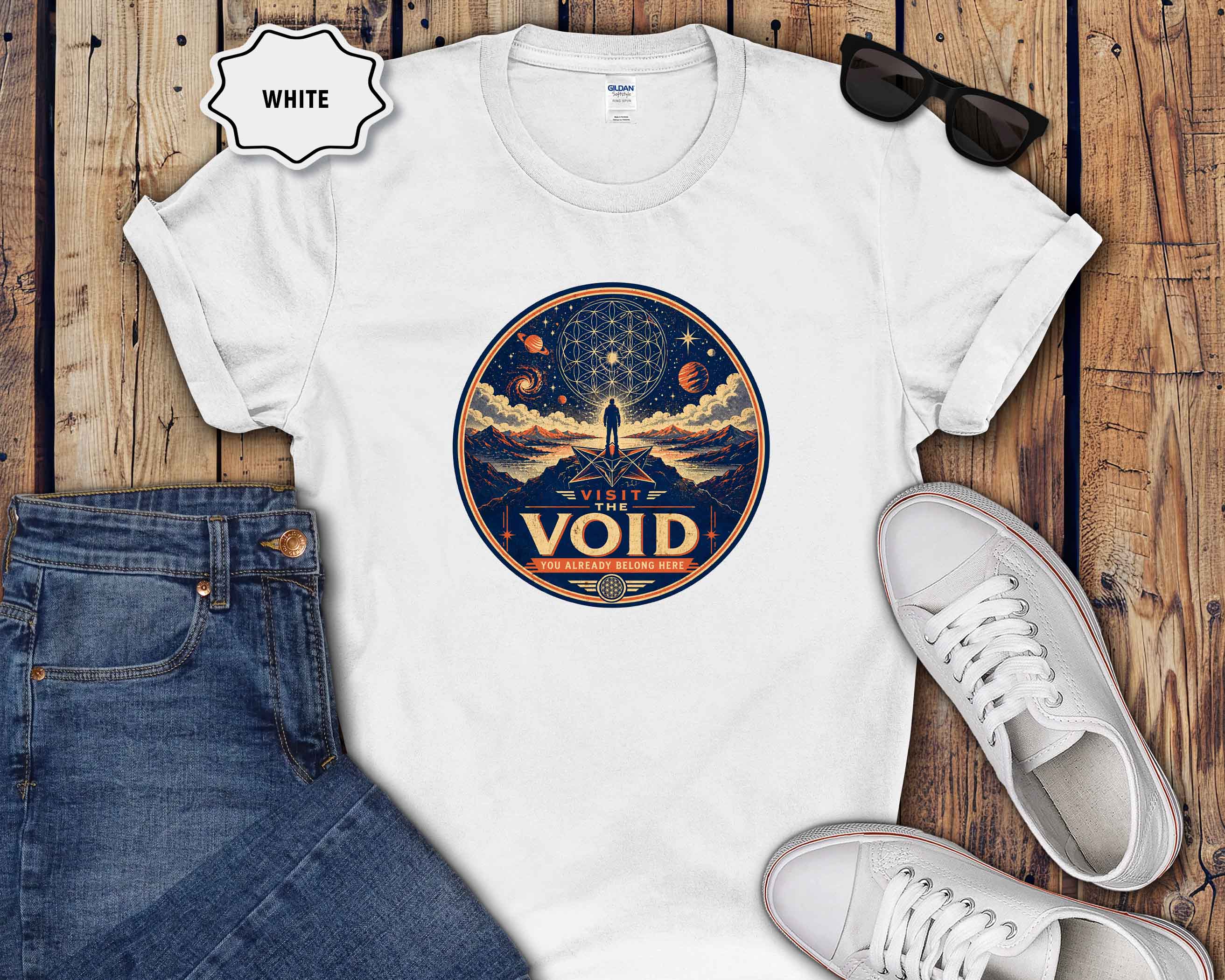 Visit the Void Graphic T-Shirt — Cosmic Adventure Stargazer Tee
