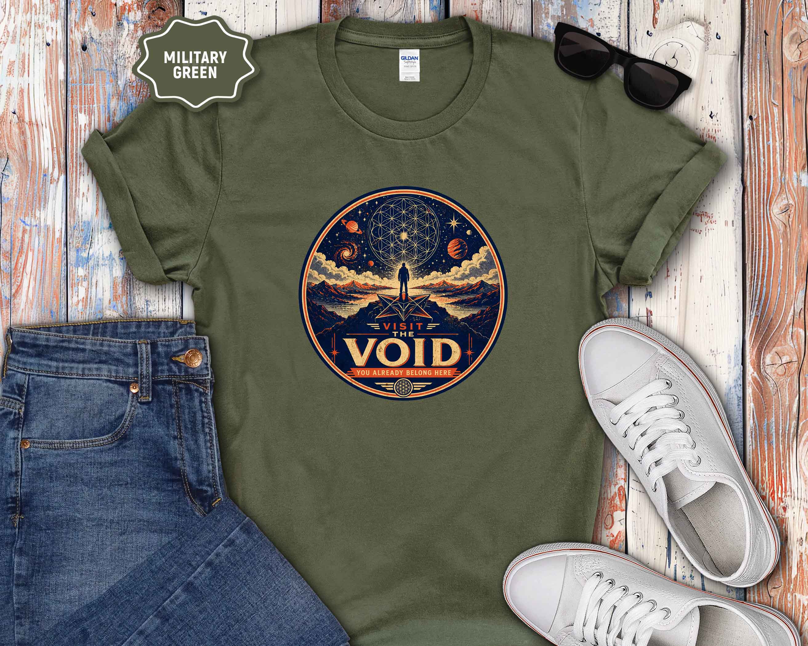 Visit the Void Graphic T-Shirt — Cosmic Adventure Stargazer Tee
