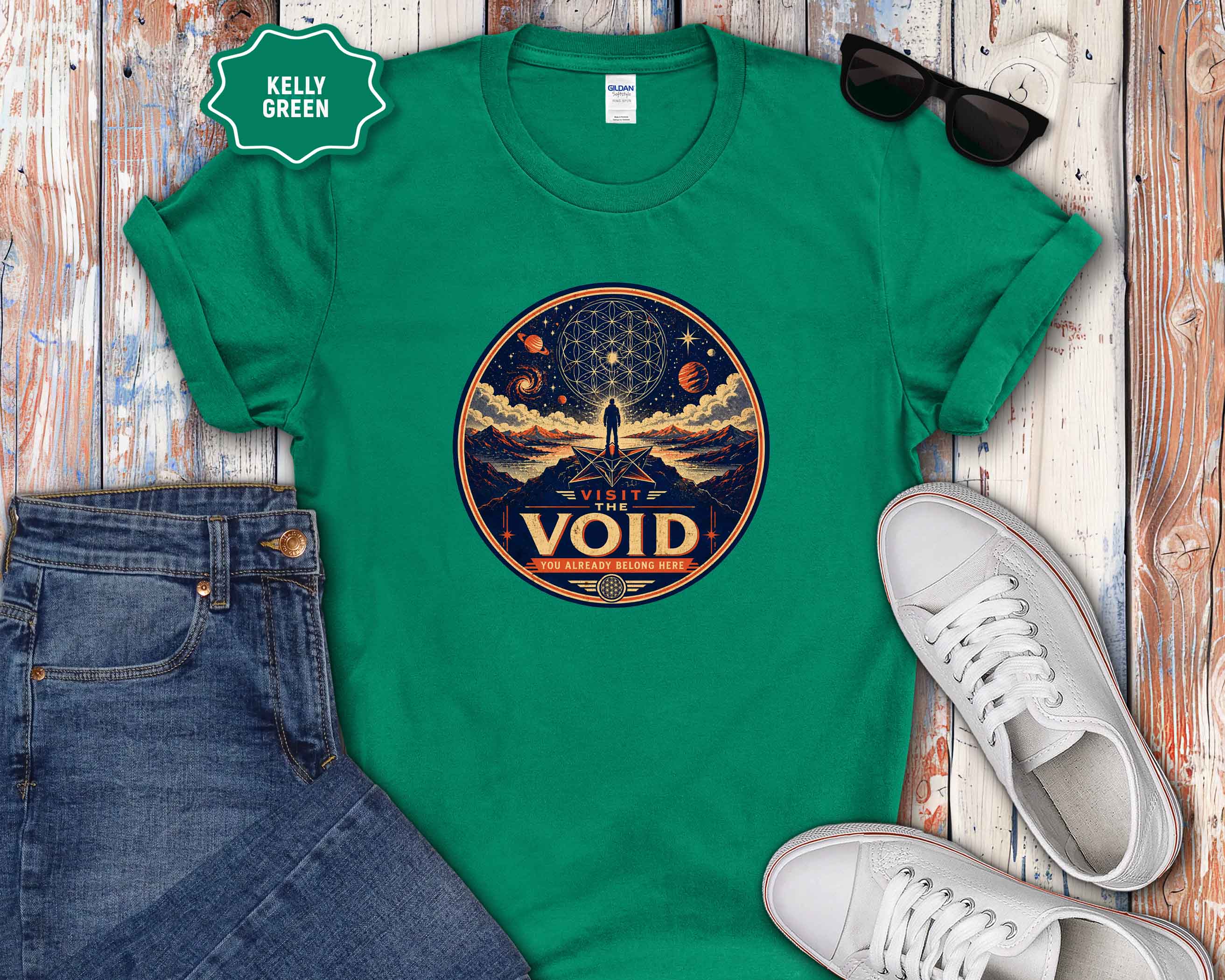 Visit the Void Graphic T-Shirt — Cosmic Adventure Stargazer Tee