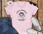 Cosmic Observer Cat T-Shirt — 'Consciousness Explorer' Astronaut Cat Tee