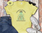 Cosmic Signal T-Shirt – Retro UFO & Cactus Graphic Tee