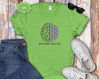 Divine Ratio T-Shirt — Brain & Flower of Life Sacred Geometry Tee