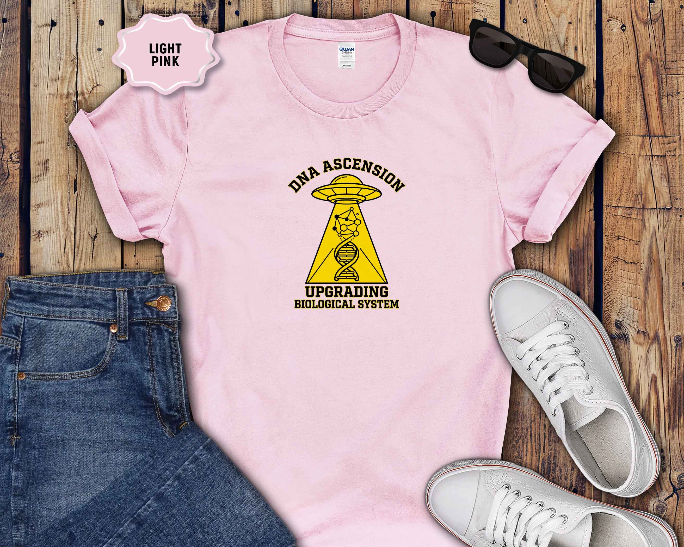 DNA Ascension T-Shirt — UFO DNA Upgrade Graphic Tee