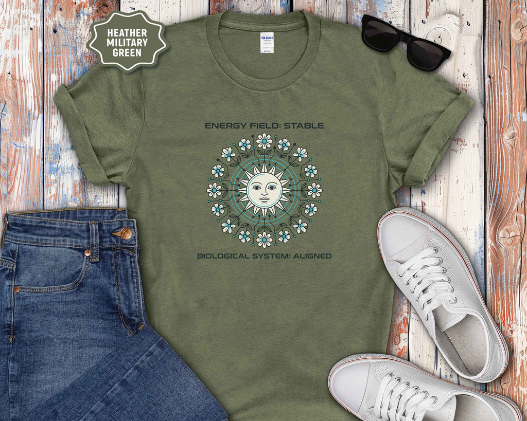 Energy Field Stable Sun Mandala T-Shirt