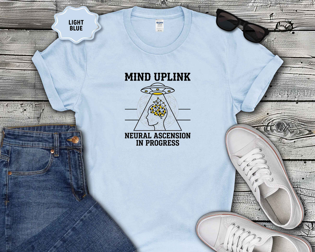 Mind Uplink T-Shirt — Neural Ascension UFO Graphic Tee