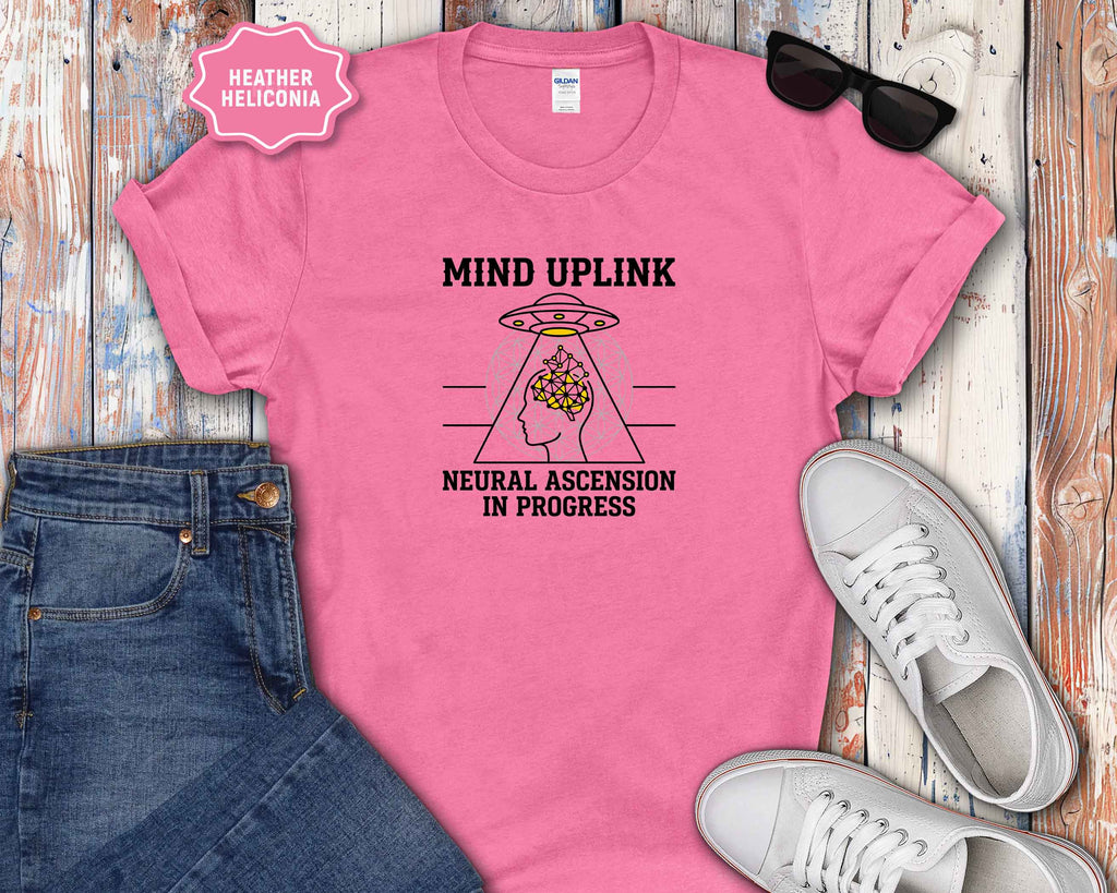 Mind Uplink T-Shirt — Neural Ascension UFO Graphic Tee