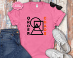 Order vs Chaos Graphic T-Shirt — Modern Geometric Design