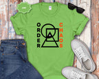 Order vs Chaos Graphic T-Shirt — Modern Geometric Design