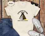 Pyramid Uplink T-Shirt — UFO & Ancient Pyramid Graphic Tee