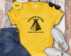 Pyramid Uplink T-Shirt — UFO & Ancient Pyramid Graphic Tee
