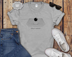 Reality Bends T‑Shirt — Minimal Optical Illusion Graphic Tee