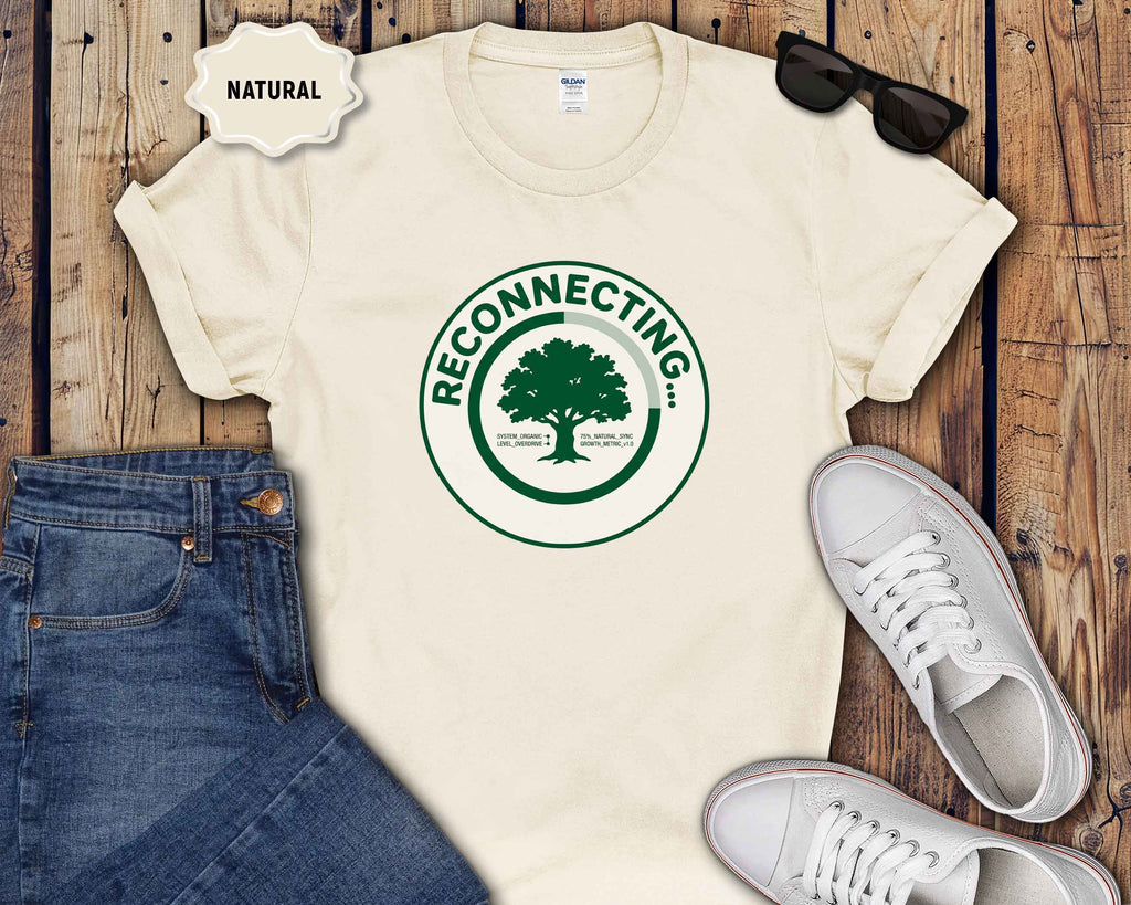 Reconnecting Tree T-Shirt — Nature-Inspired Eco Wellness Tee