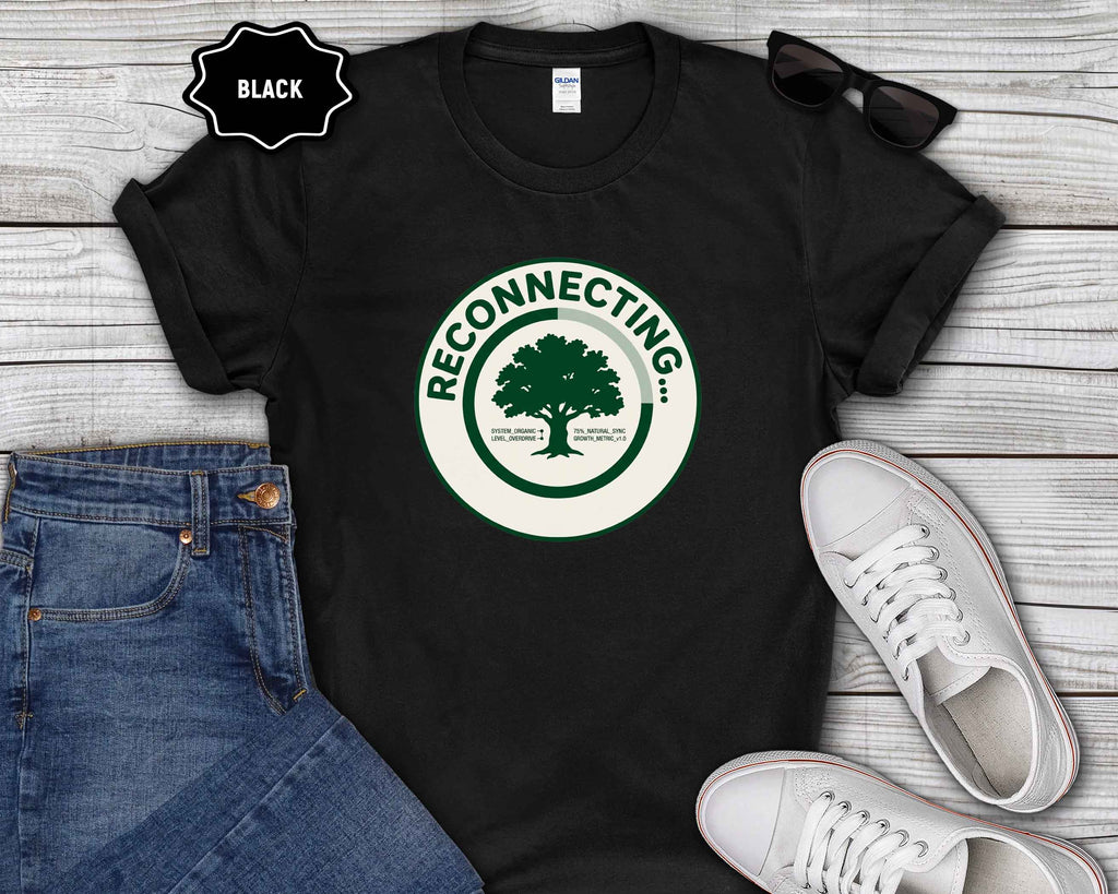 Reconnecting Tree T-Shirt — Nature-Inspired Eco Wellness Tee
