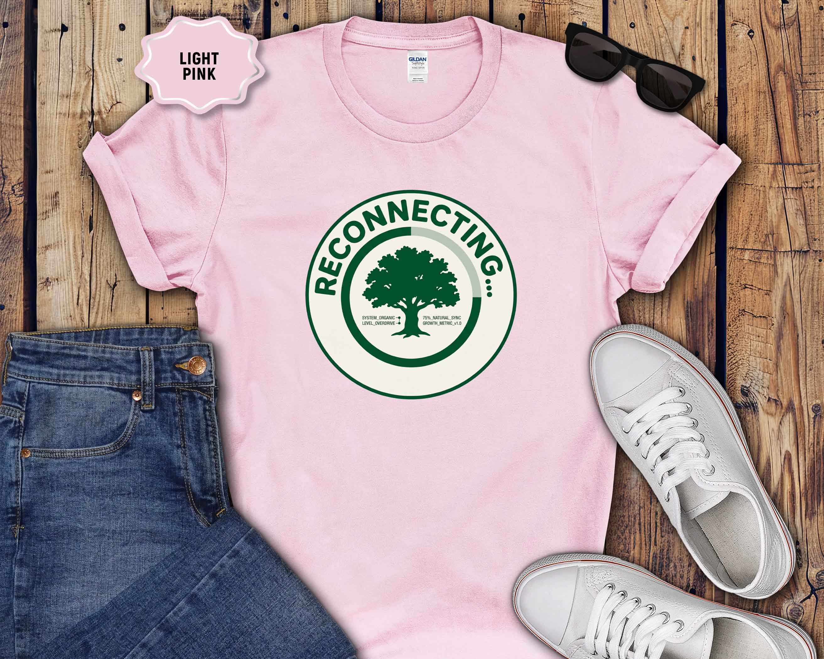 Reconnecting Tree T-Shirt — Nature-Inspired Eco Wellness Tee