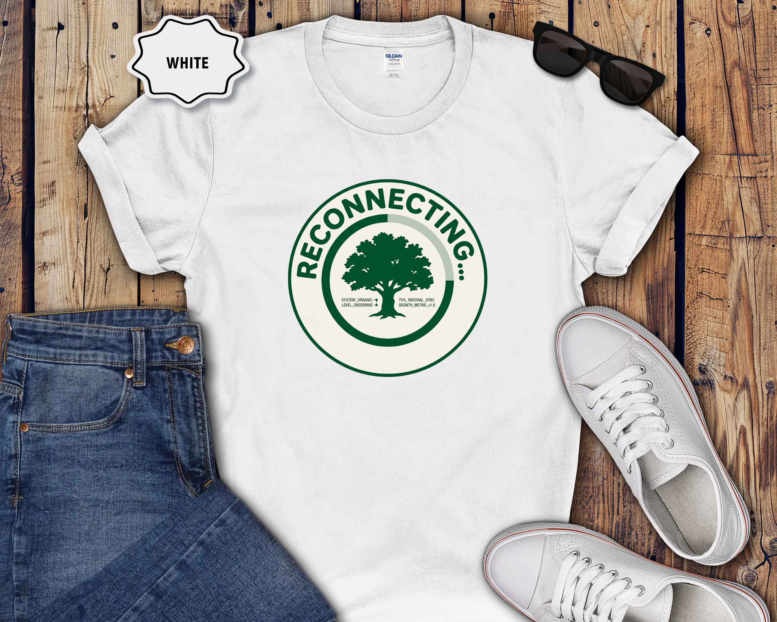 Reconnecting Tree T-Shirt — Nature-Inspired Eco Wellness Tee