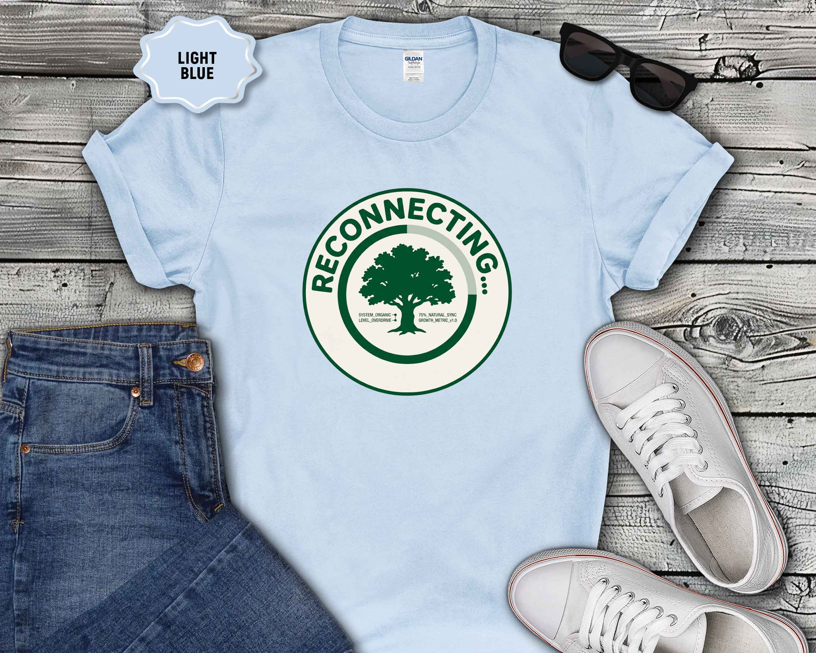 Reconnecting Tree T-Shirt — Nature-Inspired Eco Wellness Tee