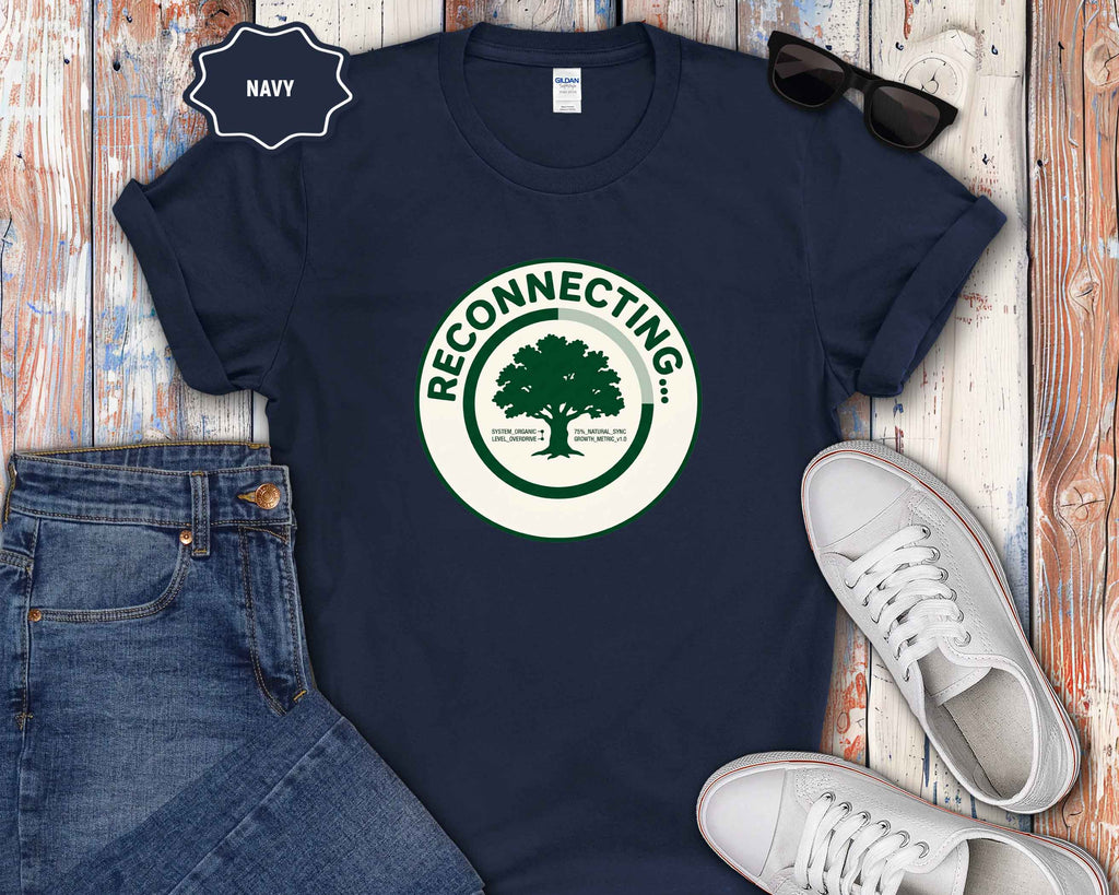 Reconnecting Tree T-Shirt — Nature-Inspired Eco Wellness Tee