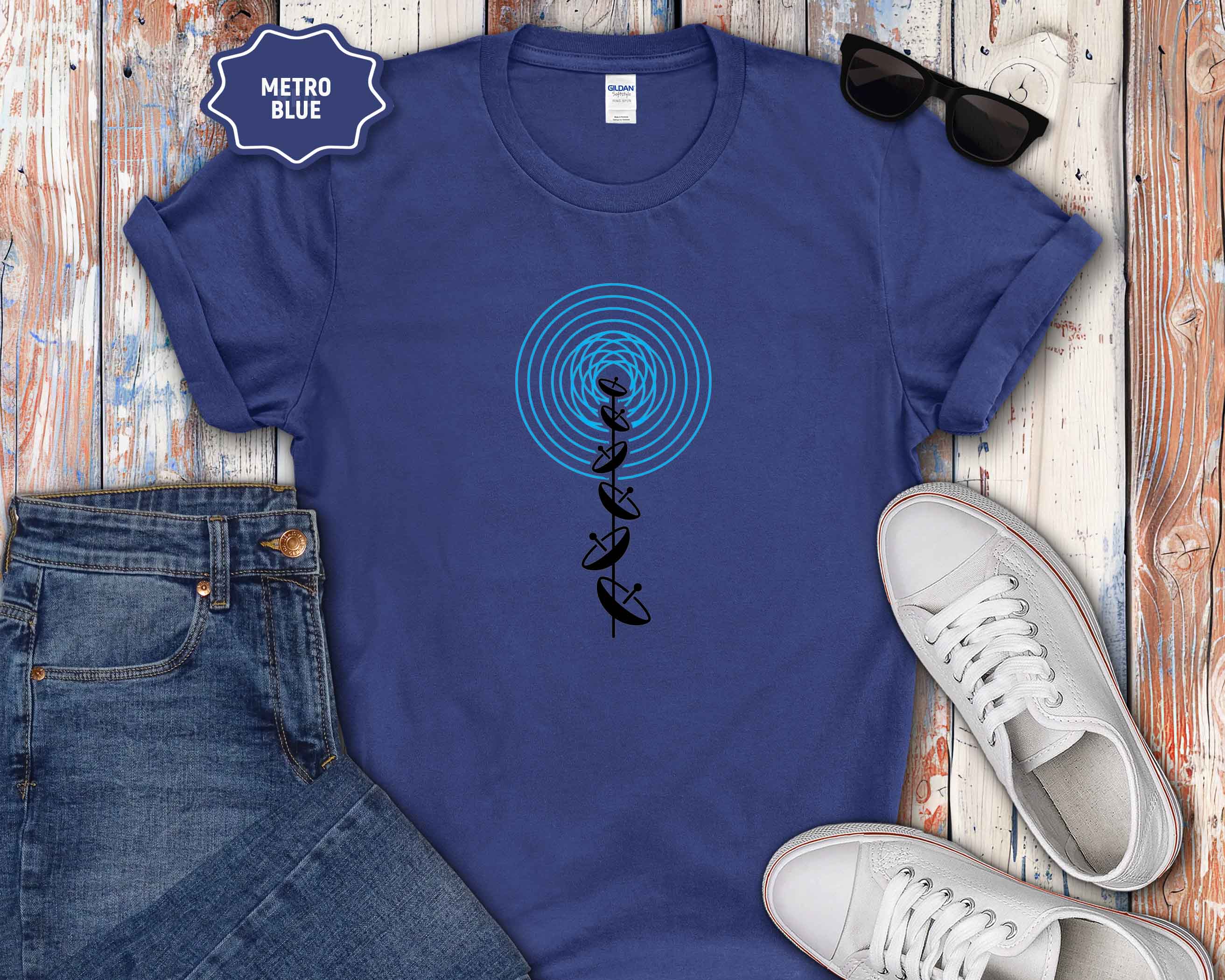 Satellite Geometric Graphic Tee