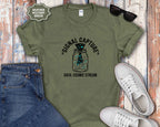 Signal Capture T-Shirt — Mason Jar Cosmic Stream Graphic Tee